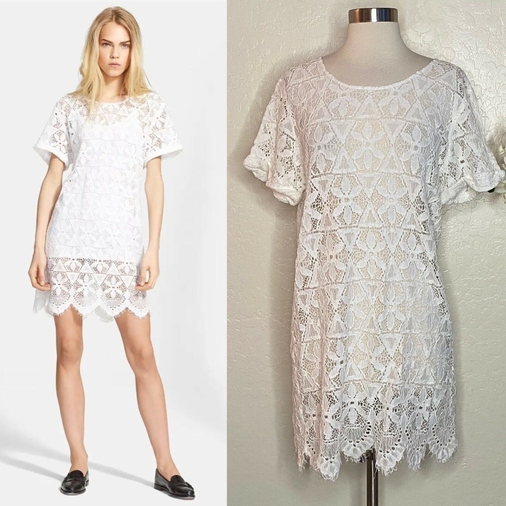 Frame shirt Le Boyfriend Lace T-shirt Dress M